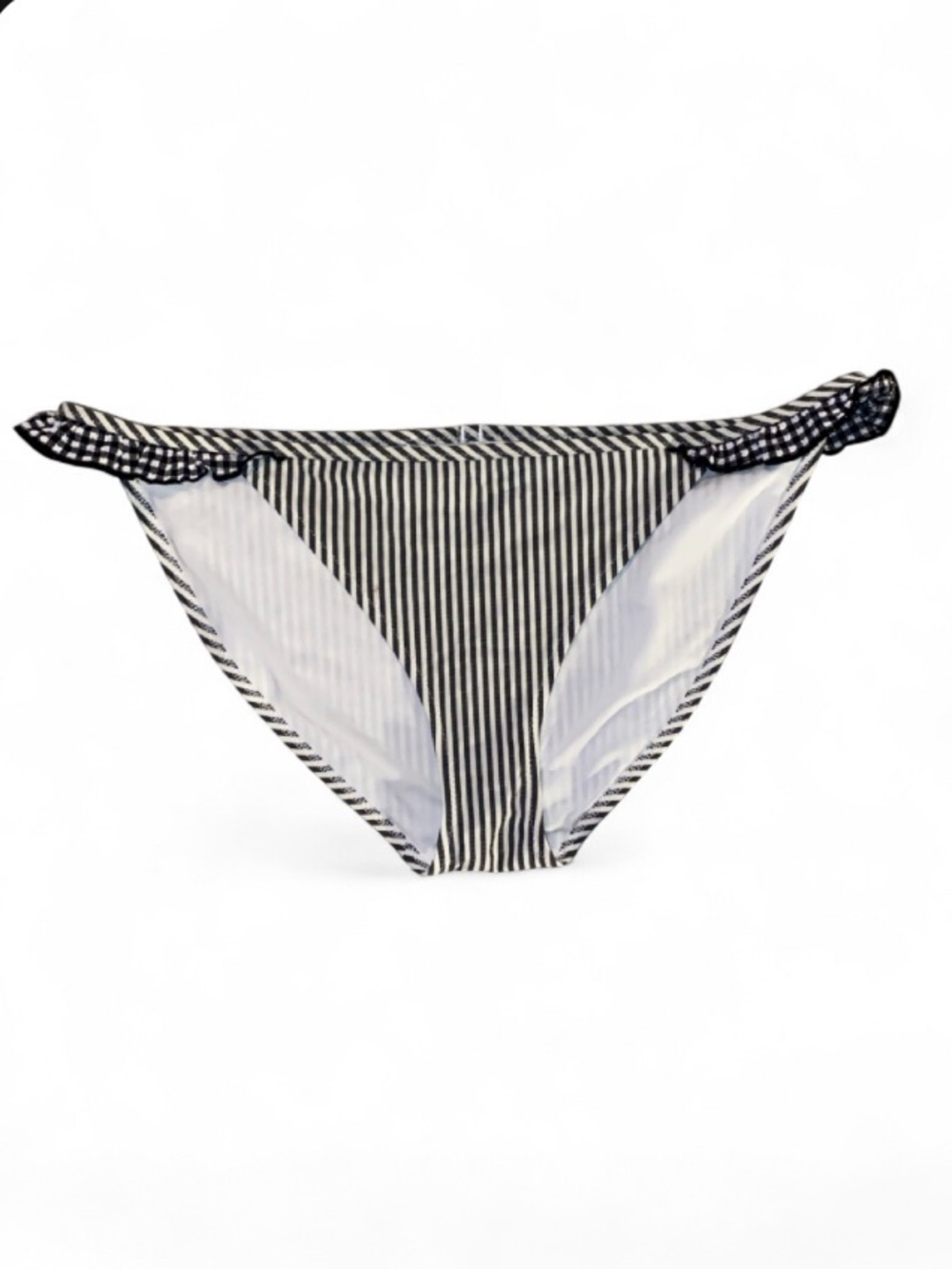 aerie Black & White Striped Ruffle Bikini - Picture 8 of 13